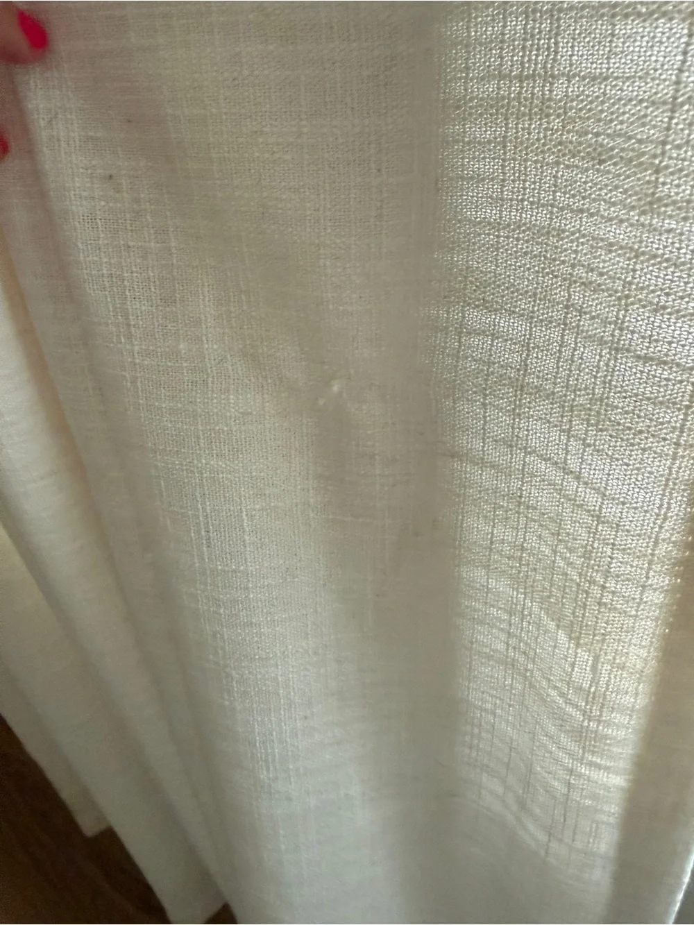 Two Pages Cream Pleated Curtain Panel - Elegant Window Drapery
